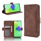 For Tecno Spark 9 Pro Skin Feel Calf Texture Card Slots Leather Phone Case(Brown) - 1