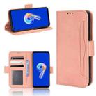 For ASUS Zenfone 9 Skin Feel Calf Texture Card Slots Leather Phone Case(Pink) - 1
