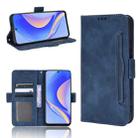 For Huawei nova Y90 Skin Feel Calf Texture Card Slots Leather Phone Case(Blue) - 1