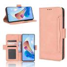For ZTE Nubia Z40S Pro Skin Feel Calf Texture Card Slots Leather Phone Case(Pink) - 1