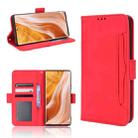 For ZTE Axon 40 Pro Skin Feel Calf Texture Card Slots Leather Phone Case(Red) - 1