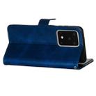 For Galaxy S20 Ultra Fashion Calf Texture Zipper Horizontal Flip Leather Case with Stand & Card Slots & Wallet Function(Blue) - 6