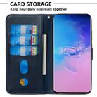 For Galaxy S20 Ultra Fashion Calf Texture Zipper Horizontal Flip Leather Case with Stand & Card Slots & Wallet Function(Blue) - 8