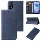 For OPPO A16s Magnetic Closure Leather Phone Case(Blue) - 1