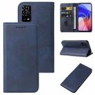 For OPPO A55 Magnetic Closure Leather Phone Case(Blue) - 1