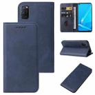 For OPPO A92 Magnetic Closure Leather Phone Case(Blue) - 1