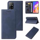 For OPPO A94 5G Magnetic Closure Leather Phone Case(Blue) - 1