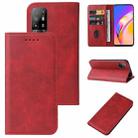For OPPO A94 5G Magnetic Closure Leather Phone Case(Red) - 1