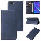 For OPPO AX7 Pro Magnetic Closure Leather Phone Case(Blue) - 1