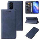 For OPPO Find X3 Lite Magnetic Closure Leather Phone Case(Blue) - 1