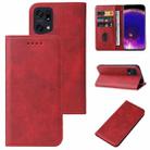 For OPPO Find X5 Pro Magnetic Closure Leather Phone Case(Red) - 1