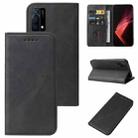 For OPPO K9 Magnetic Closure Leather Phone Case(Black) - 1