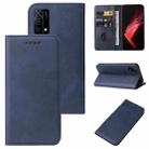 For OPPO K9 Magnetic Closure Leather Phone Case(Blue) - 1