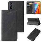 For Realme 7 Global Magnetic Closure Leather Phone Case(Black) - 1