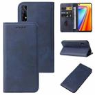 For Realme 7 Global Magnetic Closure Leather Phone Case(Blue) - 1