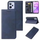 For Realme C31 Magnetic Closure Leather Phone Case(Blue) - 1