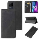 For Realme Narzo 50i Magnetic Closure Leather Phone Case(Black) - 1