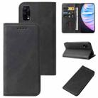 For Realme Q2 Pro Magnetic Closure Leather Phone Case(Black) - 1