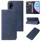 For Realme Q2 Pro Magnetic Closure Leather Phone Case(Blue) - 1