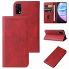 For Realme Q2 Pro Magnetic Closure Leather Phone Case(Red) - 1