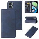 For Realme V23 Magnetic Closure Leather Phone Case(Blue) - 1