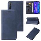 For Realme X2 Magnetic Closure Leather Phone Case(Blue) - 1
