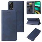 For Realme X7 Pro Ultra Magnetic Closure Leather Phone Case(Blue) - 1