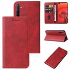 For Realme X50 Pro 5G Magnetic Closure Leather Phone Case(Red) - 1