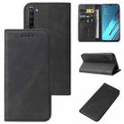 For OPPO Reno3 Youth Magnetic Closure Leather Phone Case(Black) - 1