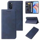 For OPPO Reno4 Pro 5G Magnetic Closure Leather Phone Case(Blue) - 1