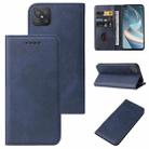 For OPPO Reno4 Z 5G Magnetic Closure Leather Phone Case(Blue) - 1