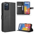 For Consumer Cellular ZMax 5G Diamond Texture Leather Phone Case(Black) - 1