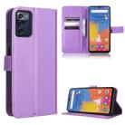 For Consumer Cellular ZMax 5G Diamond Texture Leather Phone Case(Purple) - 1