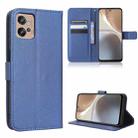 For Motorola Moto G32 Diamond Texture Leather Phone Case(Blue) - 1