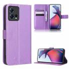 For Motorola Moto S30 Pro 5G Diamond Texture Leather Phone Case(Purple) - 1