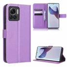 For Motorola Moto X30 Pro 5G / Edge 30 Ultra Diamond Texture Leather Phone Case(Purple) - 1