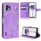 For Nothing Phone 1 Diamond Texture Leather Phone Case(Purple) - 1