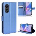 For OPPO A97 5G Diamond Texture Leather Phone Case(Blue) - 1