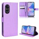 For OPPO A97 5G Diamond Texture Leather Phone Case(Purple) - 1