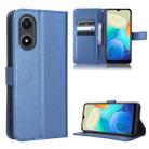 For vivo Y02s Diamond Texture Leather Phone Case(Blue) - 1