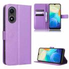 For vivo Y02s Diamond Texture Leather Phone Case(Purple) - 1