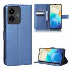 For vivo Y77 5G Diamond Texture Leather Phone Case(Blue) - 1