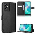 For Infinix Note 12i Diamond Texture Leather Phone Case(Black) - 1