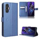 For Tecno Pova 3 Diamond Texture Leather Phone Case(Blue) - 1