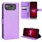 For ASUS ROG Phone 6 / 6 Pro Diamond Texture Leather Phone Case(Purple) - 1