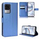 For Cubot X50 Diamond Texture Leather Phone Case(Blue) - 1