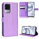 For Cubot X50 Diamond Texture Leather Phone Case(Purple) - 1