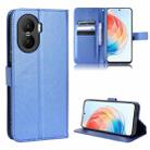 For Honor X40i Diamond Texture Leather Phone Case(Blue) - 1