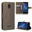 For HotPepper Serrano3 Diamond Texture Leather Phone Case(Brown) - 1