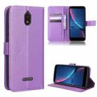 For HotPepper Serrano3 Diamond Texture Leather Phone Case(Purple) - 1